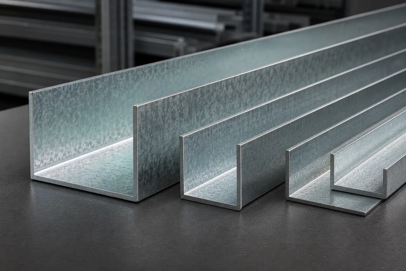 Galvanized U channel tracks for drywall partition floor head and ceiling perimeter framing