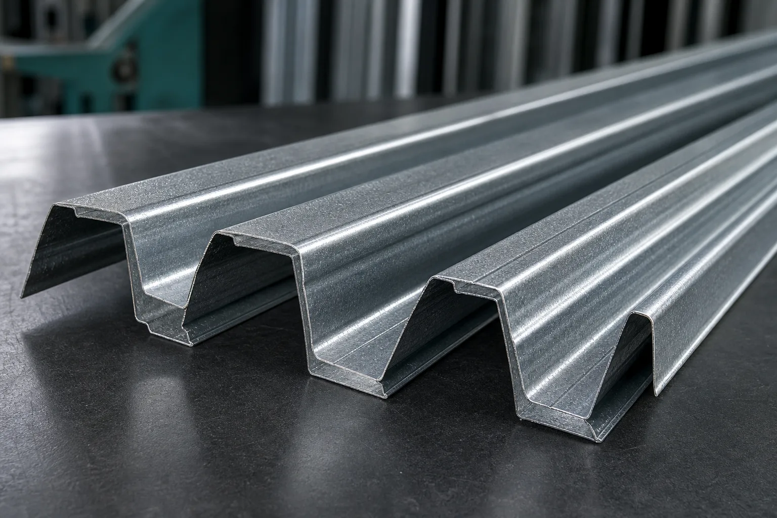 W shaped galvanized light steel keel profiles for wall lining and suspended ceiling details