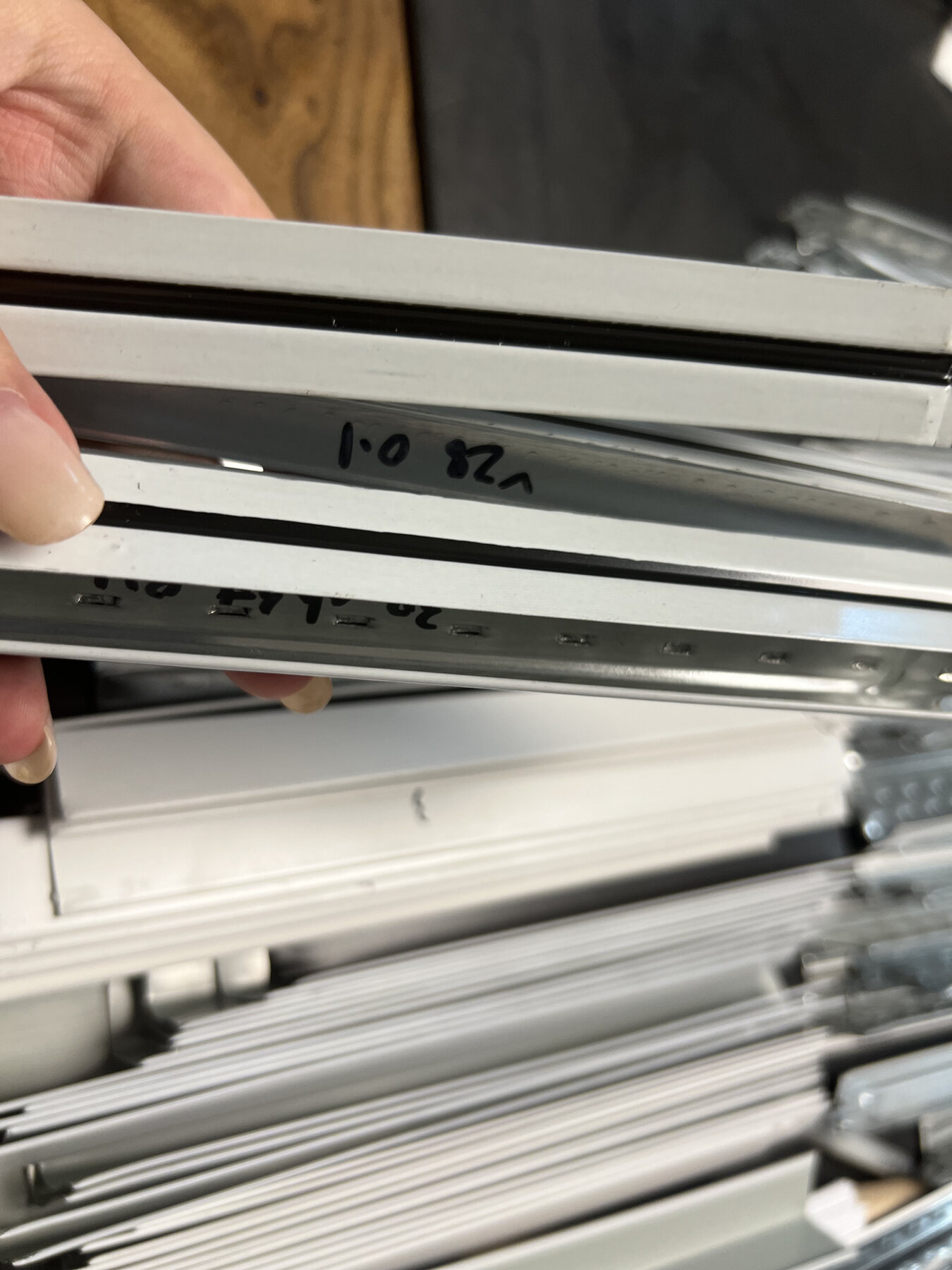 Painted ceiling T grid profiles including main tee cross tee and wall angle for export supply